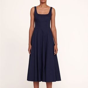 Staud Wells Dress in Navy